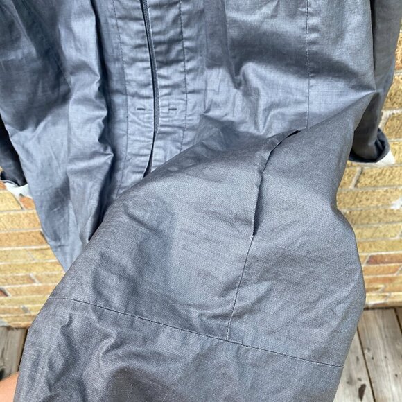 Vintage 1998 Bianca Nygord Linen Shell Designer Jacket Gray - Picture 3 of 14